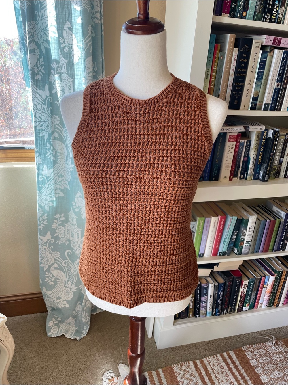 madewell cotton crocheted tank